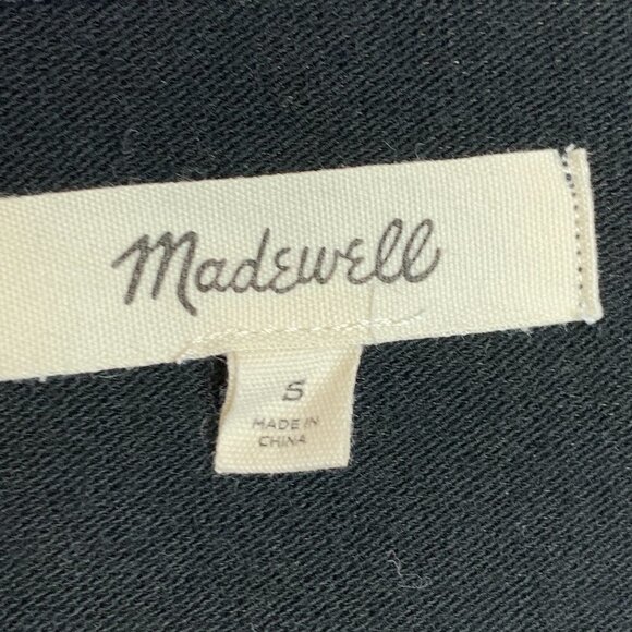 Madewell Wrap Thong Black Bodysuit Size Small - Picture 4 of 8